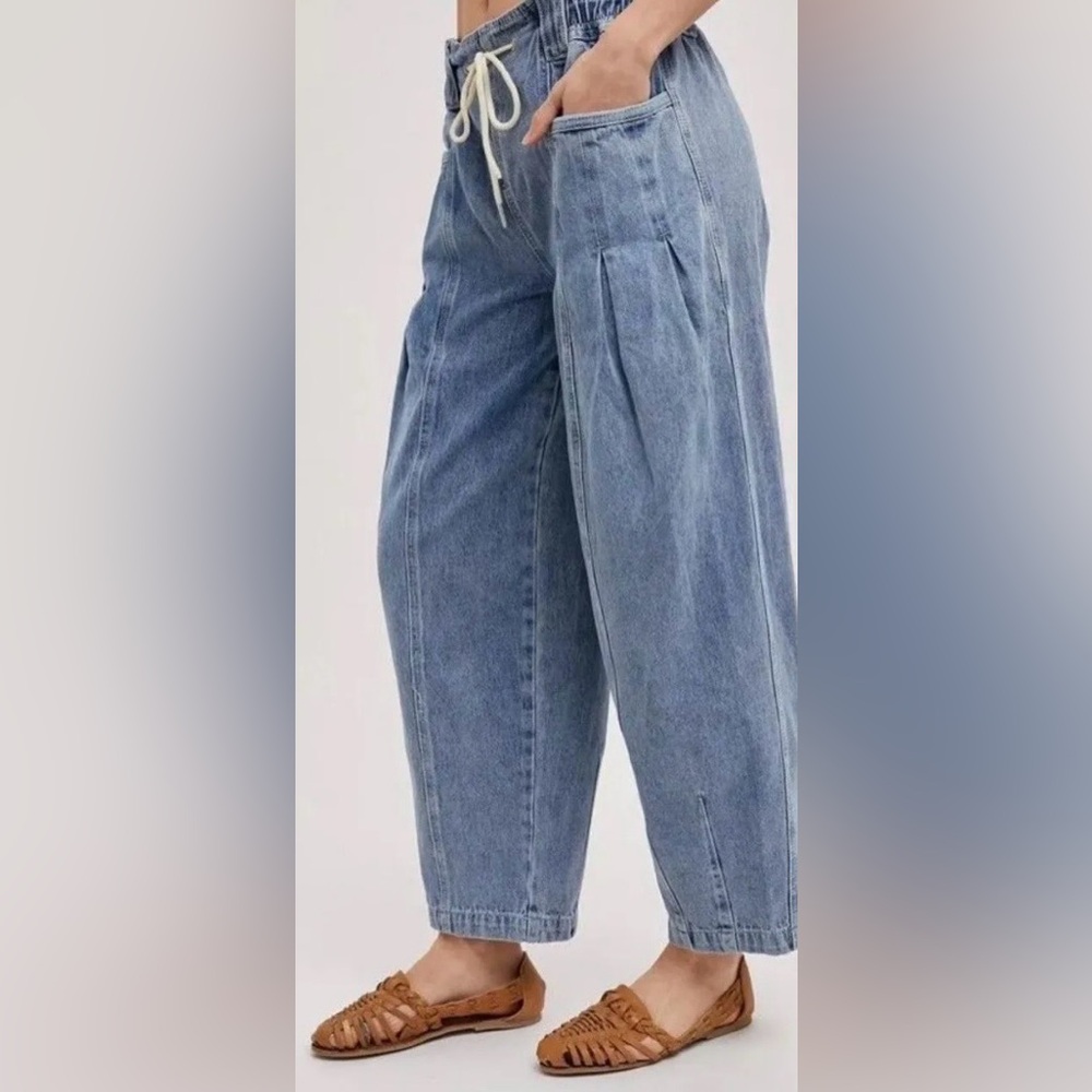 Bluivy relaxed Barrell Denim Pants